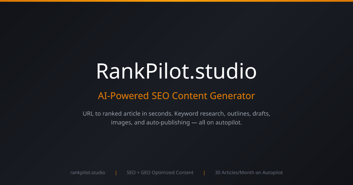 RankPilot Studio